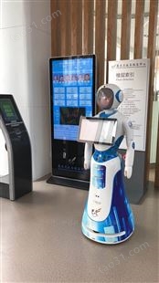 供应河南郑州社保中心智能商业迎宾机器人